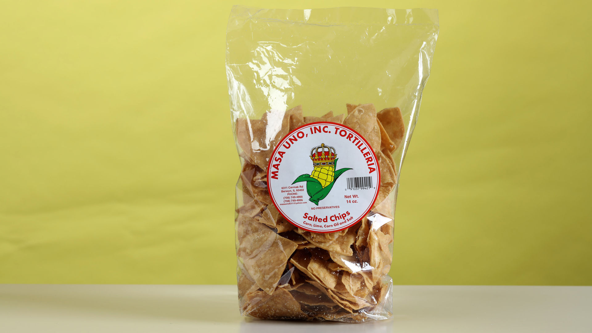 1: Masa Uno Tortilleria Salted Chips